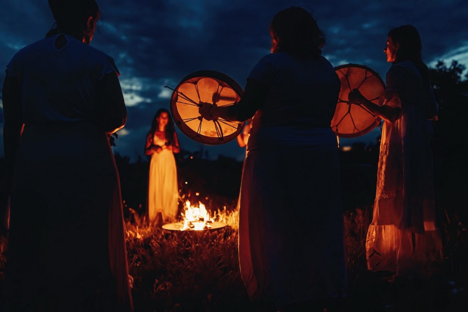 Women,At,The,Night,Ceremony.,Ceremony,Space